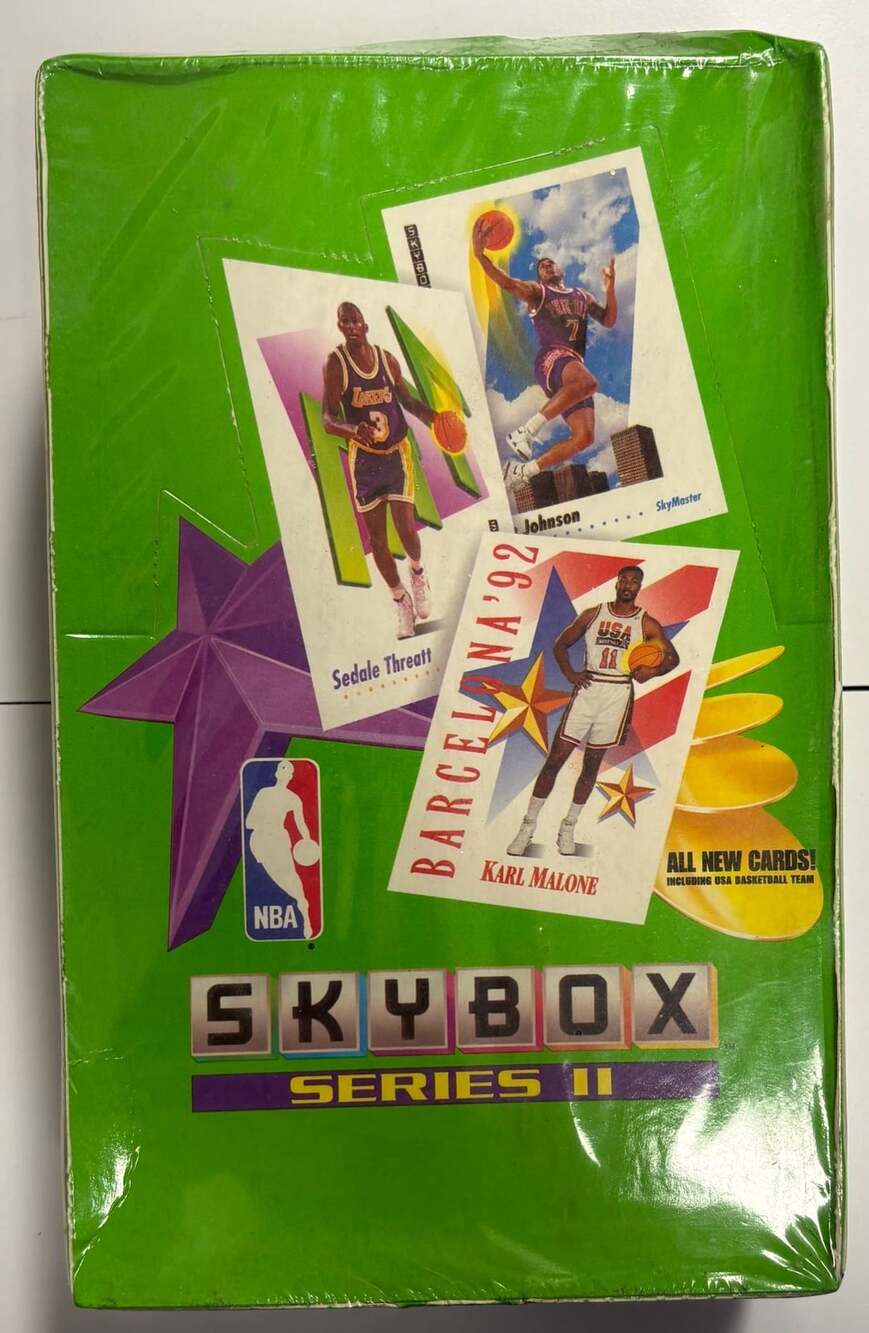 Skybox Series II 1991-92 NBA Basketball Factory Sealed Wax Box